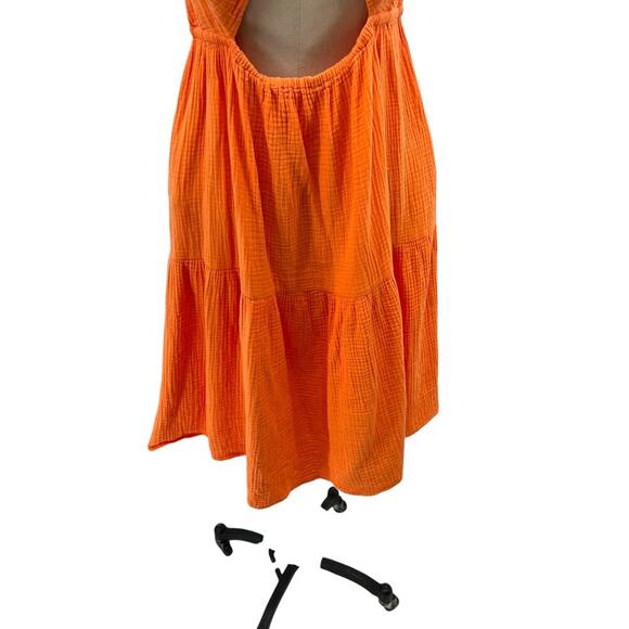 Emilia George Amelia Tiered Minidress Orange Maternity Size‎ Large - Picture 12 of 15